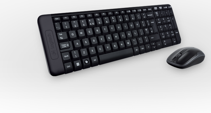 Bàn phím chuột không dây Logitech MK220 USB-Wireless