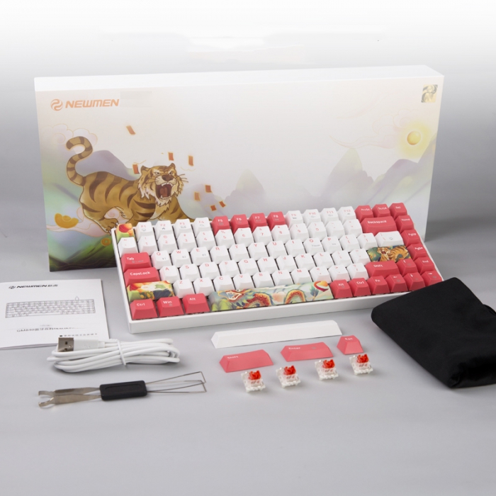 Bàn phím không dây Newmen Cơ GM840 Red Swith